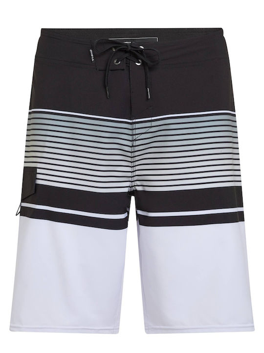 Men's Swimwear Bermuda White With Stripes