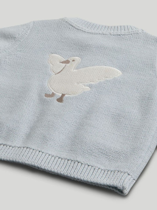Kids Knitted Blue Cardigan