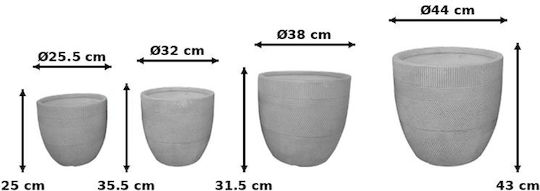 Pakketo Kaspou Ceramic Gri 4 Bucăți