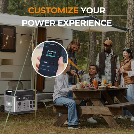 OUKITEL P2001 Plus Powerstation 2400W 2048Wh με Μπαταρία LiFePO4 Smart App Control Fast Charge 1800W / Solar Input 500W 545-250