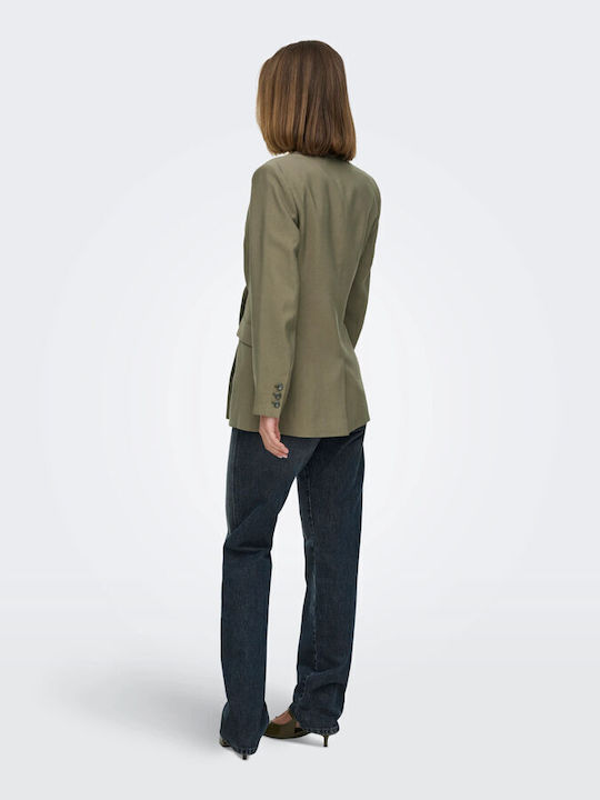 Only Langes Damen Blazer Stone Grau