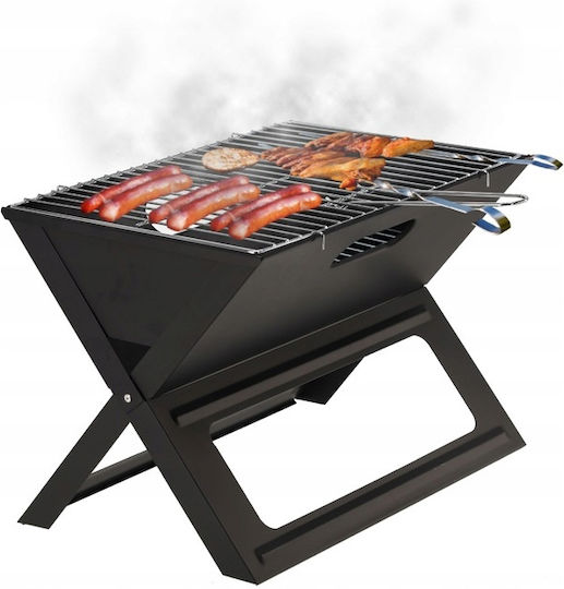 Chomik Tragbare Holzkohlegrill Mit einem Deckel 45x30cm