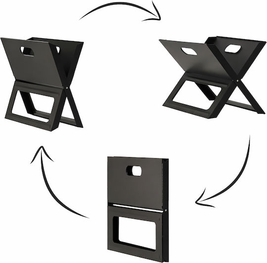 Chomik Tragbare Holzkohlegrill Mit einem Deckel 45x30cm