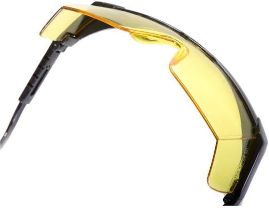 Protective Glasses Adjustable Arms F Yellow