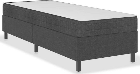 Pat Single Cu Saltea 100x200cm Gri
