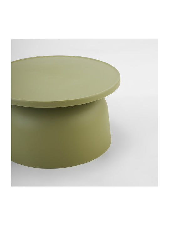 Masă Laterală Rotundă Domi Verde L67xL67xÎ36cm