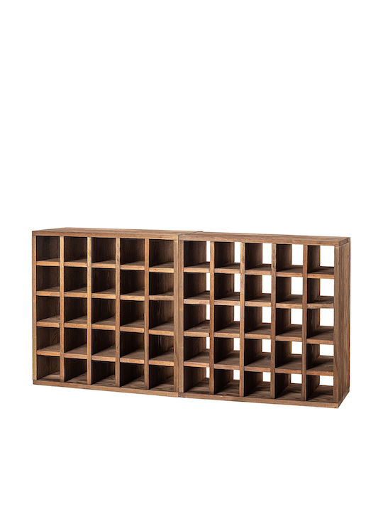Kadax Free Standing Wooden Wine Rack for 50 Bottles Brown