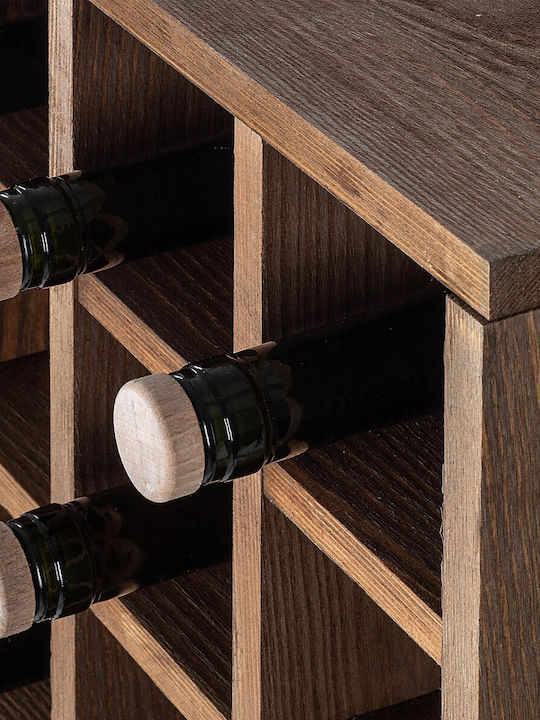 Kadax Free Standing Wooden Wine Rack for 50 Bottles Brown