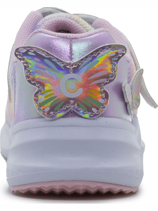 Kinder Sneaker mit Leucht- Rosa