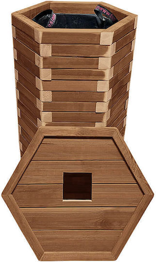 Tesias Group Wooden Waste Bin 170lt