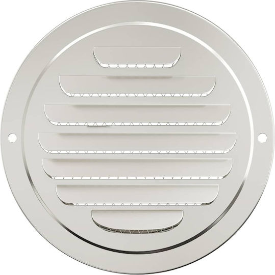 Vidaxl Καπάκια Αερισμού 4 Pcs Ασημί 125 Mm Ανοξείδωτο Ατσάλι