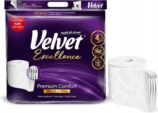Velvet Toilettenpapier 9 Rollen 4 Lagen