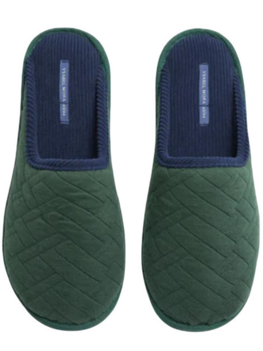 Winter Men's Slippers Green