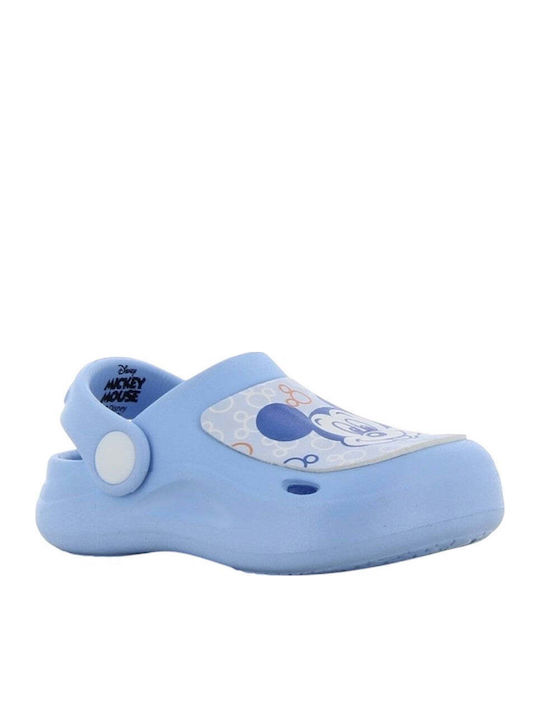 Kids Light Blue Beach Clogs