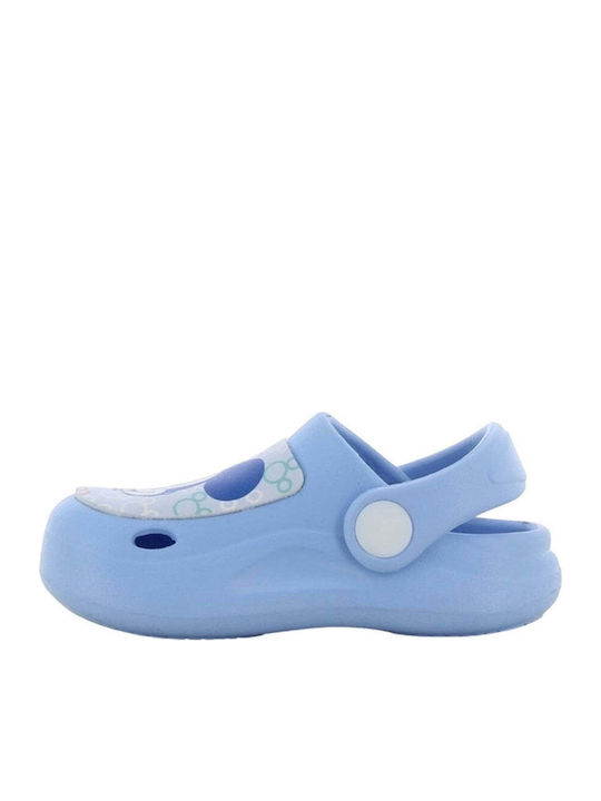 Kids Light Blue Beach Clogs