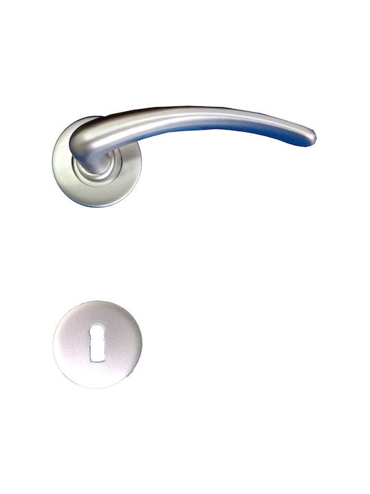 Metal Middle Door Silver Handle