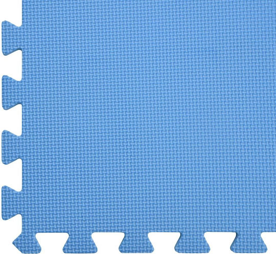 vidaXL EVA Gym Floor Puzzle Tatami Mat Blue 6pcs 60x60x1cm