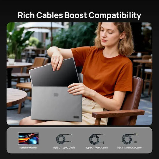 Arzopa Z1C Portable Monitor 16.1" FHD 1920x1080