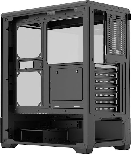 Darkflash C365 Gaming Midi Tower Computer Case with Side Window Black