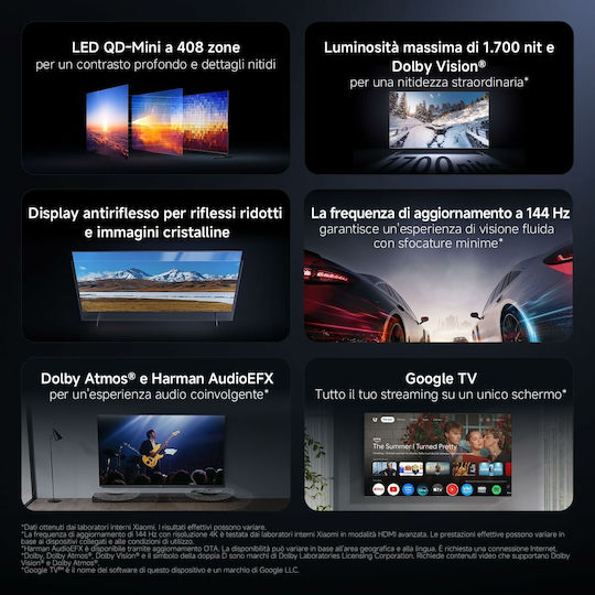 Xiaomi Smart Televizor 55" 4K UHD Mini LED S PRO HDR (2026) ELA6300EU