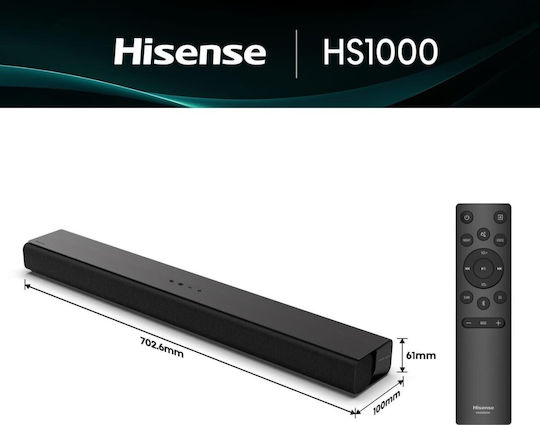 Hisense Soundbar 120W Schwarze HS1000