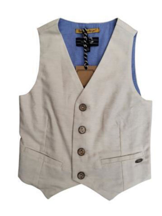 Kids Vest Beige