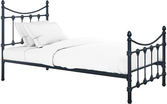 Beowulf Bett Single Für Matratze 90x190cm Schwarz