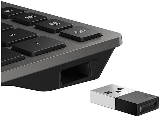 HP 720 Безжично Само клавиатура Английски US Черен