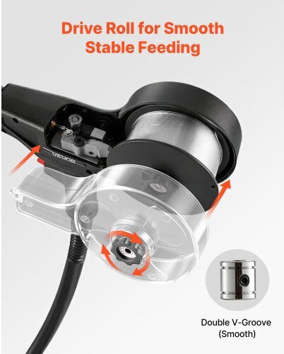 Vevor 135amp Spool Gun 3m Cable Replacement Miller Spoolmate 100 11pcs Mig Welding Contact Tips & Er4043 0.9mm Aluminum Mig Welding Wire