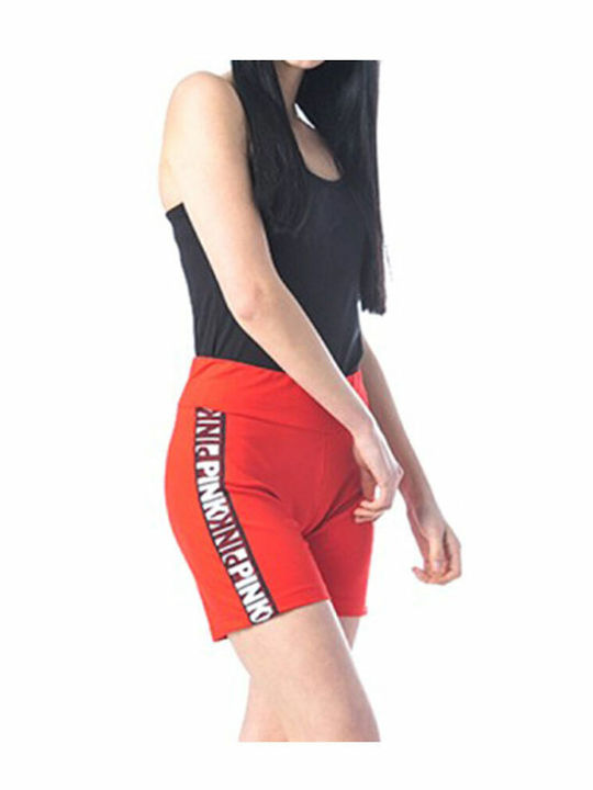 Women's High Waist Shorts Red