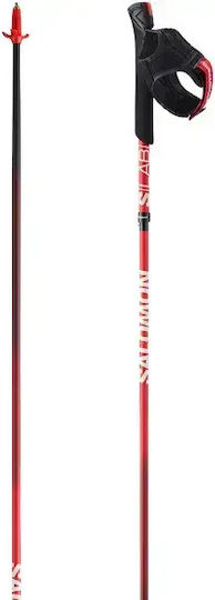Salomon Compact Trekking Poles from Carbon Fiber 2pcs Red