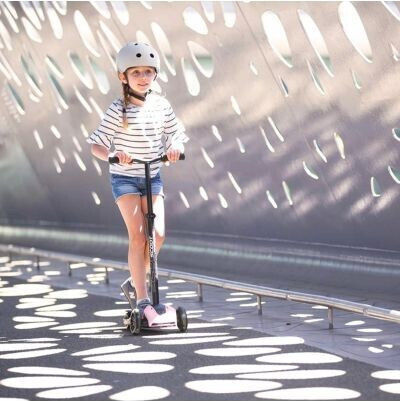 Scoot & Ride Trotinetă Copii Pliabilă Highwaykick 5 Led cu 3 Roți pentru 5+ Ani Roz