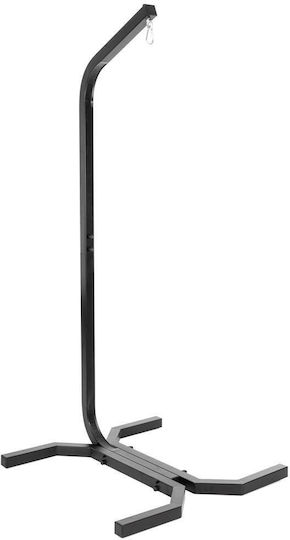 Bază Pentru Leagăn De Grădină Metalică Neagră 92x92x205cm