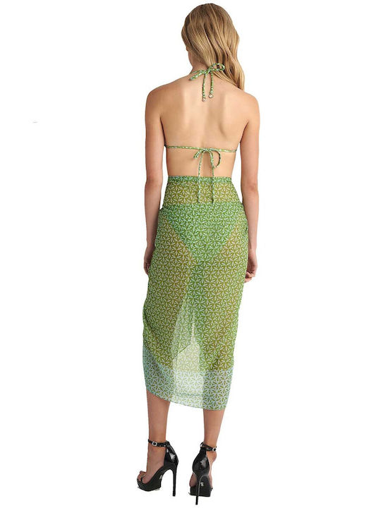 Beachwear Blu4u Portobello Παρεό Θαλάσσης Αέρινο Ύφασμα