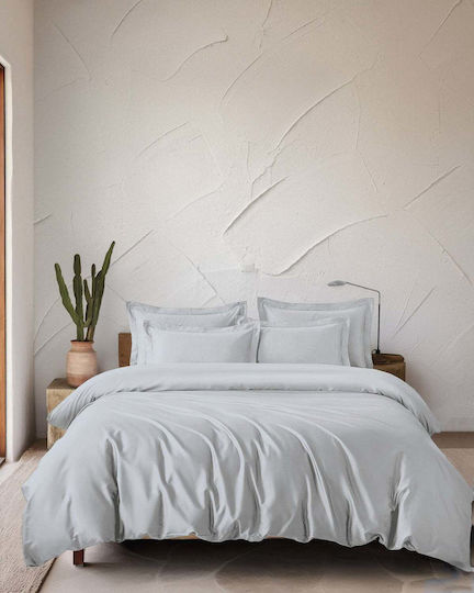 Rythmos Oxford Glacier Σετ Μαξιλαροθήκες Oxford Glacier 50x70εκ.