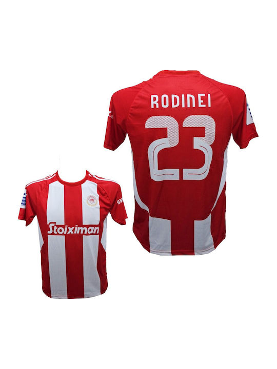Men's Football Jersey Olympiakos Rodinei Red White 2912-27