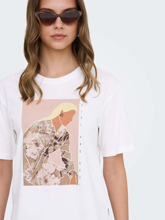 Damen T-shirt Helles Weiß Susan Pulse