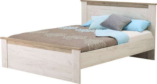 Kent Bk Κρεβάτι Υπέρδιπλο για Στρώμα 160x200cm Grey Oak / White Oak Kent Bk Κρεβάτι Υπέρδιπλο για Στρώμα 160x200cm Grey Oak / White Oak