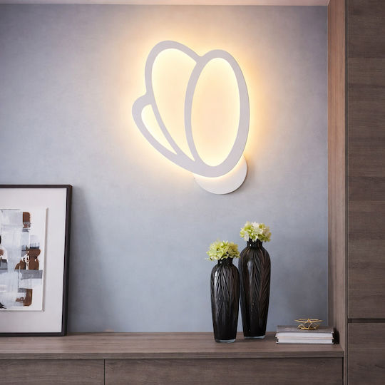 Led Tulip Wall Light 16w White