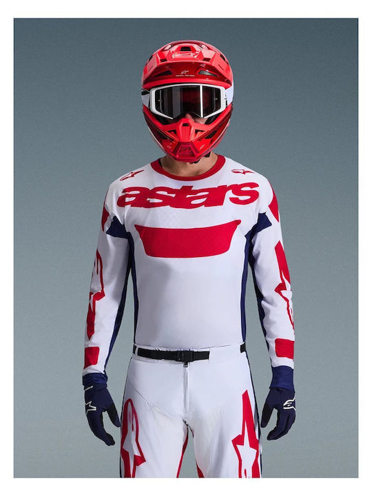 Μπλούζα Μηχανής Alpinestars Riway Wh Blue Red