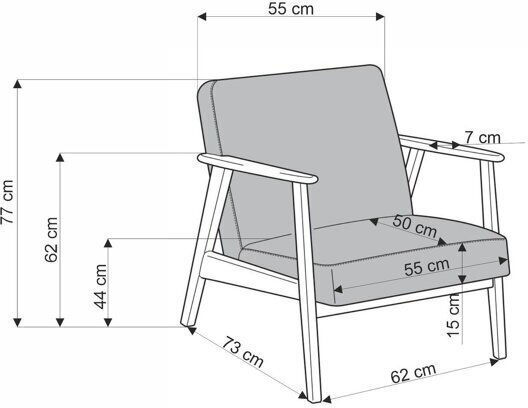 Polyrthrona Houston 2116 77x77x65cm Offenes Grau Polyrthrona Houston 2116 77x77x65cm Offenes Grau