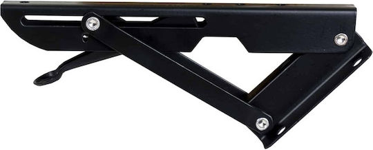 Suport Pliabil Pentru Raft Din Metal Culoare Neagră 2 Bucăți ZTS8131B