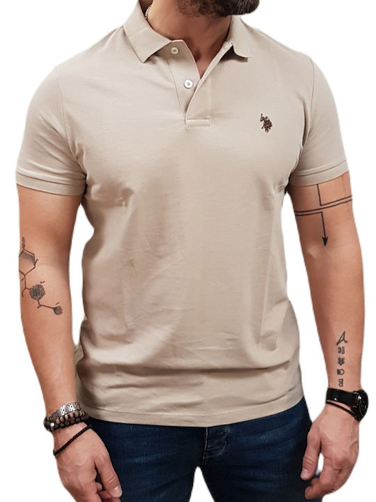 Polo Short Sleeve Blouse Beige