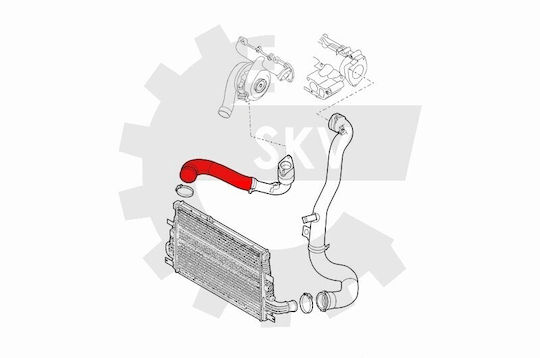 SKV Turbo Hose for Brera Spider 2.0 Jtdm 50512873
