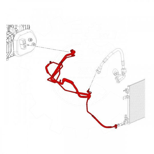 Air Conditioning Hose Opel Astra J Cascada 13448376