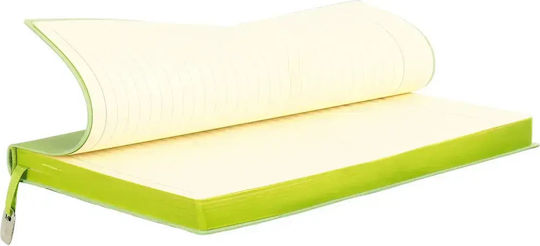 Flexy Lederimitat Bunte Kanten und Metallisches Detail Set 40 Geregelte Notebooks Blau