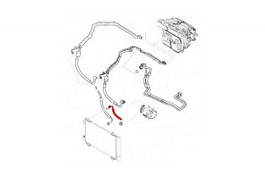 Air Conditioning Hose Citroen Jumpy II Fiat Scudo Peugeot Expert