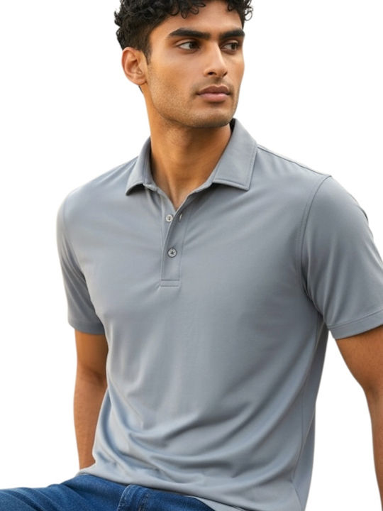 Polo Short Sleeve Gray Blouse