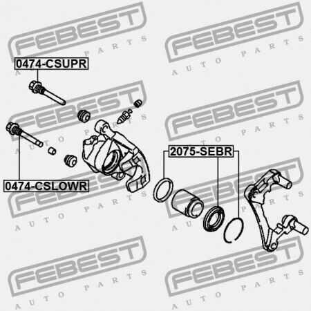 Κιτ Επισκευής Πίσω Δαγκάνα Φρένων Chrysler Sebring Ii 2006-2010 05191269aa