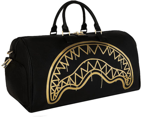 Sprayground Duffle Σακ Βουαγιάζ Μαύρο Υφασμάτινο Μ50xΠ25xΥ27εκ.